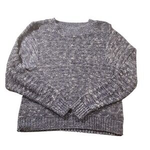 Susina Sweater Womens XS Blue Knit Crew Neck Long Sleeve Pullover Made USA